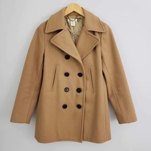 J. Crew Double-Breasted Wool Blend Peacoat Size XS